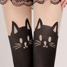 Women Cute Cat Tail Leggings Cartoon Sexy Sheer Pantyhose Fastshipping J4U66