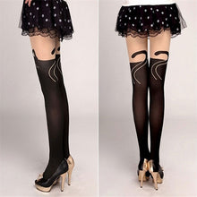 Women Cute Cat Tail Leggings Cartoon Sexy Sheer Pantyhose Fastshipping J4U66