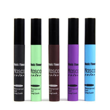 Colorful Eye Mascara Long Eyelash Ssilicone Brush Curving Lengthening Mascara Waterproof Makeup J4U66