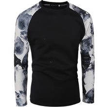 Compression Shirt Men Casual Shirts Long Sleeve Loose Printing Tops T-shirt Tees Shirts J4U66