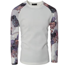 Compression Shirt Men Casual Shirts Long Sleeve Loose Printing Tops T-shirt Tees Shirts J4U66