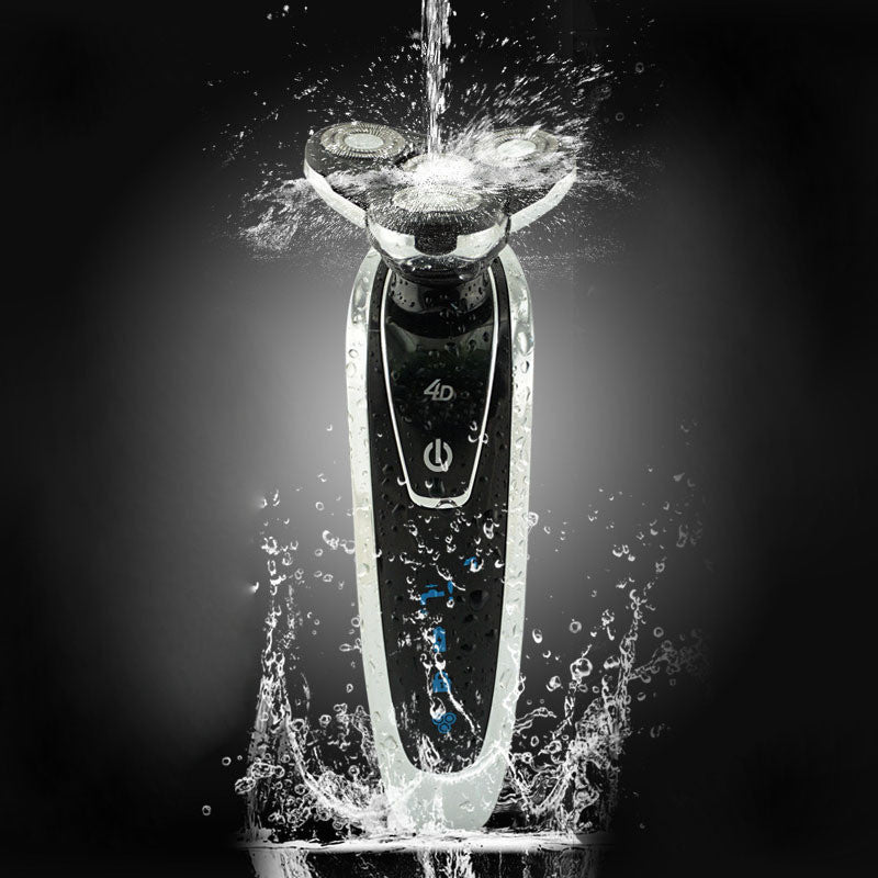 Deluxe Rotary Men's 4D Washable Cordless Electric Shaver Razor Rechargeable Wholes J4U66