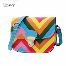 Design Rainbow Chain Of Small Square Package women bag messenger bags Flap bolsos spanish Lucky 3 Colors J4U66