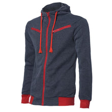 Details Men's Stylish Slim Fit Warm Hooded Sweatshirt Zipper Coat Jacket Outwear J4U66