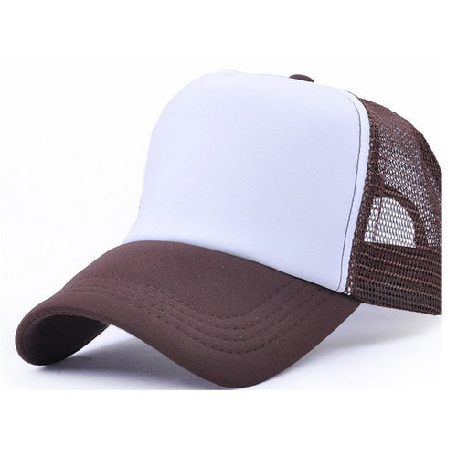 Fashion 8 Colors Mesh Baseball Cap Hat Blank Curved Visor Hat Adjustable Pure Color Tops Hats ing J4U66