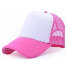 Fashion 8 Colors Mesh Baseball Cap Hat Blank Curved Visor Hat Adjustable Pure Color Tops Hats ing J4U66