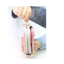 Fashion Birds Clutch Wallet Leather Case Long Zip Button Card Purse Handbag Wallet Credit Card Holder Bag J4U66