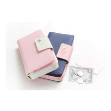 Fashion Birds Clutch Wallet Leather Case Long Zip Button Card Purse Handbag Wallet Credit Card Holder Bag J4U66