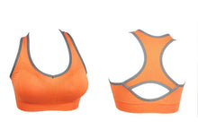 Fashion Mokingtop Brand Women Seamless Racerback Padded Bra Stretch Workout Tank Top V J4U66
