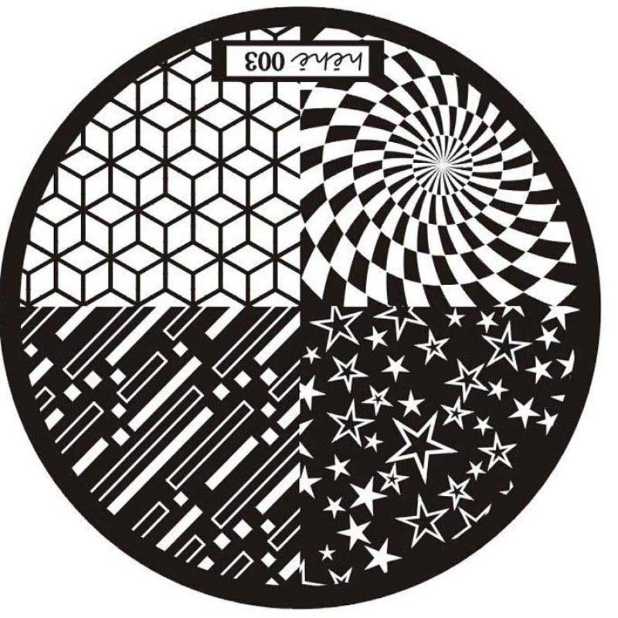 Hehe Series Pattern Nail Art Image Stamp Stamping Plates Manicure Template 003 J4U66