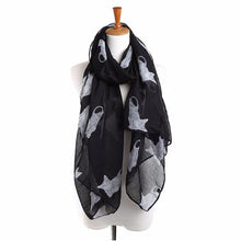 Women Scarf Shawls Wraps Fashion Cat Print Long Ladies Scarves  J4U66
