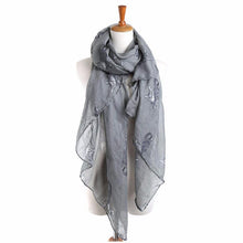 Women Scarf Shawls Wraps Fashion Cat Print Long Ladies Scarves  J4U66