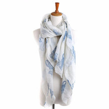 Women Scarf Shawls Wraps Fashion Cat Print Long Ladies Scarves  J4U66
