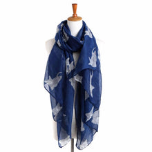 Women Scarf Shawls Wraps Fashion Cat Print Long Ladies Scarves  J4U66