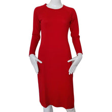 Lady Long Sleeve Side Split Zipper Up Slim Fit Red Bodycon Dress Plus Size  J4U66