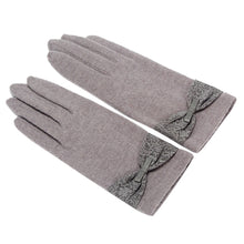 Elegant Women Fashion Lace Bowknot Cashmere Gloves Warmer Fast Shipping J4U66