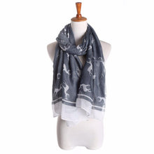 Women Ladies Elk Pattern Print Long Scarf Warm Wrap Shawl  J4U66