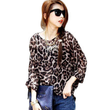 Women Cherry Print Bohemian Chiffon Loose Tops Batwing Sleeve Shirt Casual Blous Fast Shipping J4U66