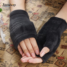 Women Girls Delicate Thick Warm Gloves Keyboard Leak Finger Gloves Fast Shipping J4U66