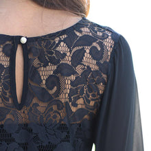 Women Long Sleeve Chiffon Casual Blouse Shirt Tops Lace Blouses Fast Shipping J4U66