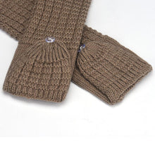 Women's Warm Long Paragraph Knitting Half Fingerless Gloves Fast Shipping J4U66