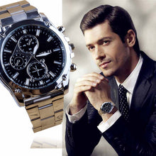 Fashion Business About Men Stainless Steel Band Machinery Sport Quartz Watch Luxury Wristwatch &  J4U66