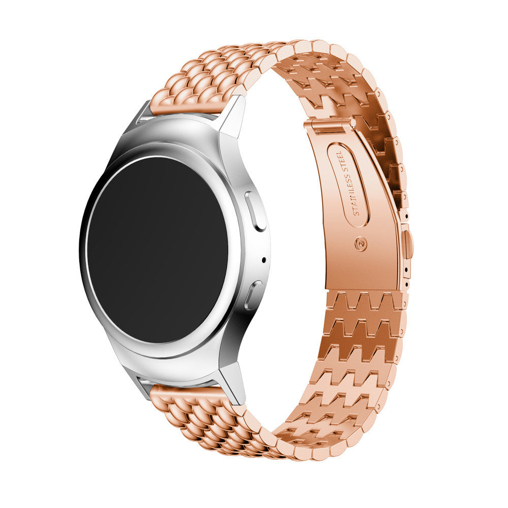 Luxury Genuine Stainless Steel Bracelet Watch Band Strap + Connector For Samsung Galaxy Gear S2 SM-720 J4U66