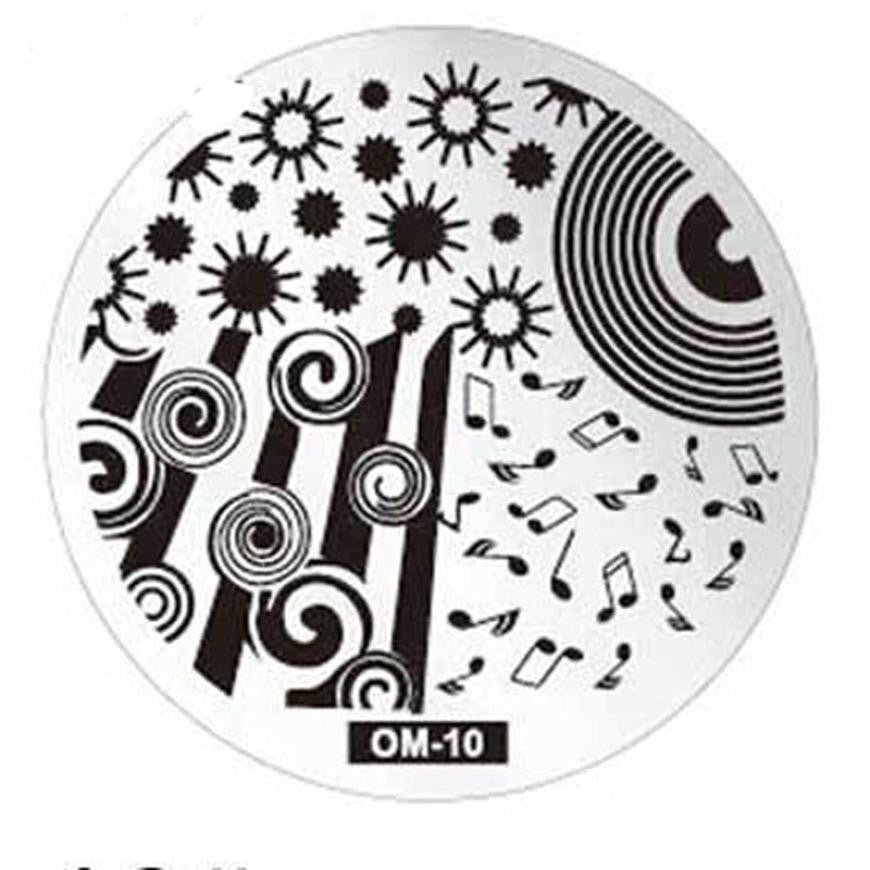 Pattern DIY Nail Art Image Stamp Stamping Plates Manicure Template OM10 J4U66