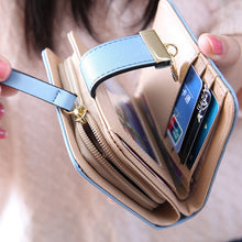 Quality Guarantee Women Fashion Leaf Bifold Wallet Leather Clutch Card Holder Purse Lady Short Handbag carteras J4U66