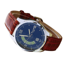 Relogio Masculino Fashion Pattern Leather Band Analog Quartz-watch Men Watches Relogio Reloj Marketing J4U66