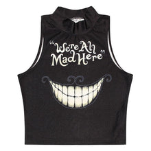 Casual Womens Emoji/Flaky Clouds/Toothy Smile Tank Top VBlouse Sleeveless Cartoon Crop T-Shirt J4U66