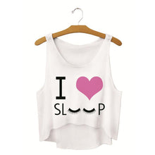 Casual Womens Emoji/Flaky Clouds/Toothy Smile Tank Top VBlouse Sleeveless Cartoon Crop T-Shirt J4U66