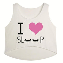 Casual Womens Emoji/Flaky Clouds/Toothy Smile Tank Top VBlouse Sleeveless Cartoon Crop T-Shirt J4U66