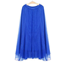 Style Skirts Womens High Waist Pleated Long Skirt Ladies Casual Beach Maxi Skirts saia faldas 11 Colors J4U66