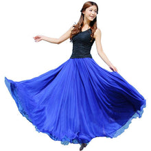 Style Skirts Womens High Waist Pleated Long Skirt Ladies Casual Beach Maxi Skirts saia faldas 11 Colors J4U66