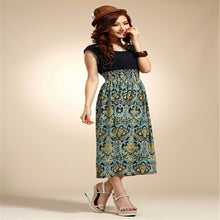 Women Flower Floral Print Bohemia Sleeveless VLong Beach Dress for Ladies ing Vestidos J4U66