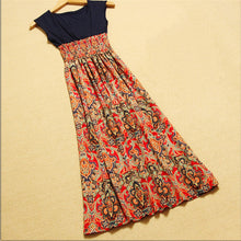 Women Flower Floral Print Bohemia Sleeveless VLong Beach Dress for Ladies ing Vestidos J4U66