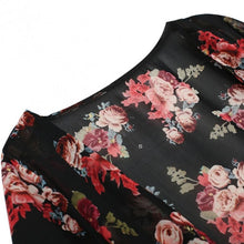 Women Floral Printed Chiffon Kimono Cardigan Shawl Blouse Tops Cover up J4U66