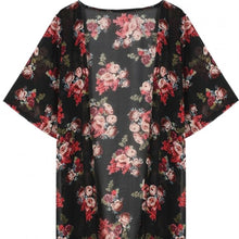 Women Floral Printed Chiffon Kimono Cardigan Shawl Blouse Tops Cover up J4U66
