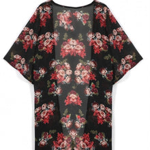Women Floral Printed Chiffon Kimono Cardigan Shawl Blouse Tops Cover up J4U66