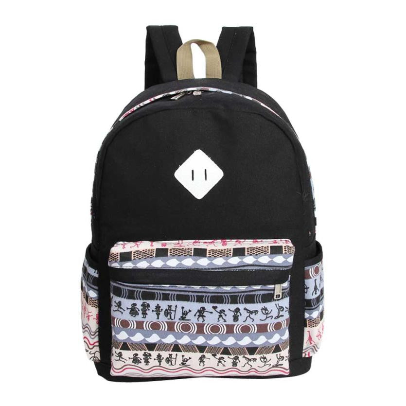 Superb School Youth Rucksack Sweet Printing Women Canvas Backpacks Shoulder Bag Backpack Fast Shipping J4U66