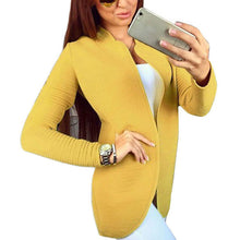 Top Women Cardigan KnittedLong Sleeve Cardigan Feminino Fashion Sweaters Coat Outwear J4U66