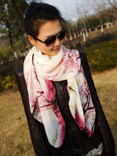 Women Tree Print Wrap Shawl Scarf Sarong Soft Long Voile Stole Scarves J4U66