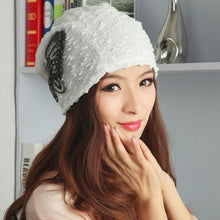 Women's hat Lace Butterfly Beanie Lady Skullies Turban Cap  J4U66