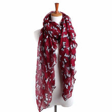 Women Ladies Puppy Print Long Scarf Warm Wrap Shawl  J4U66
