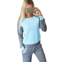 Women Tracksuit Sweatshirt Coat+Pant Trouser Casual Suit Women Clothing Hoodies Set  J4U66
