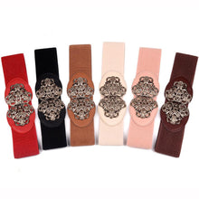 Women Fashion Lady Bohemian Style Retro Stretch Wide Elastic Belt Dress Adornment For Women  J4U66