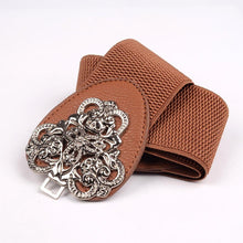 Women Fashion Lady Bohemian Style Retro Stretch Wide Elastic Belt Dress Adornment For Women  J4U66