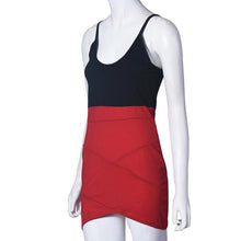 Women Sleeveless Casual Dress Cocktail Short Slim Backless Mini Dress  J4U66