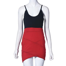 Women Sleeveless Casual Dress Cocktail Short Slim Backless Mini Dress  J4U66